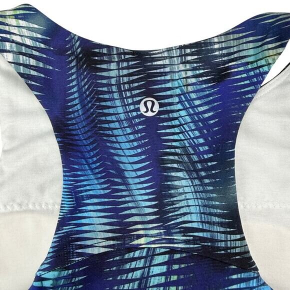 Lululemon Invigorate Training Everlux Tank Top In Shapeshifter Flux Blue Multi 2 - Picture 7 of 7
